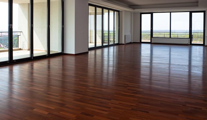 Clean wood floor