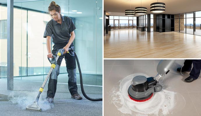 Collage of carpet cleaning clean hardwood floor and tile floor cleaning