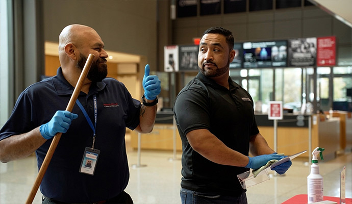 Commercial cleaning experts janitorial team