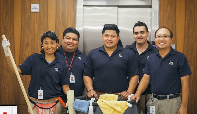 Team of commercial cleaning professionals of REDLEE/SCS, INC