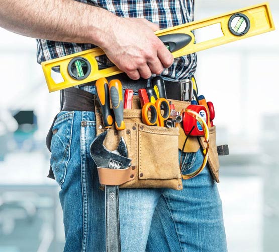 Handyman with his tools