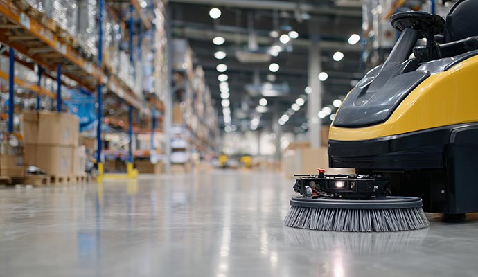 Industrial floor cleaning service