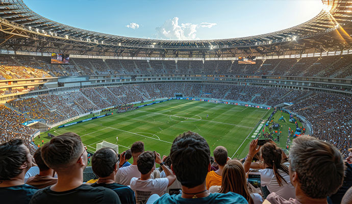 Large stadium sporting event