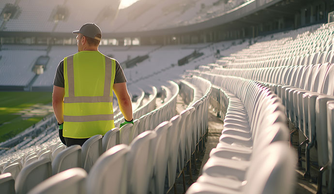 Professional arena cleaning services