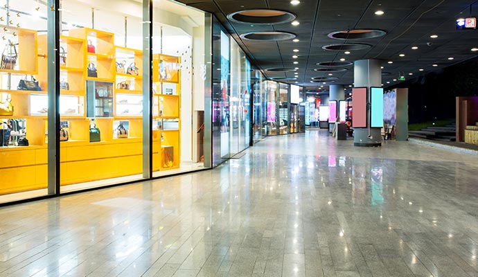 Shopping mall interior