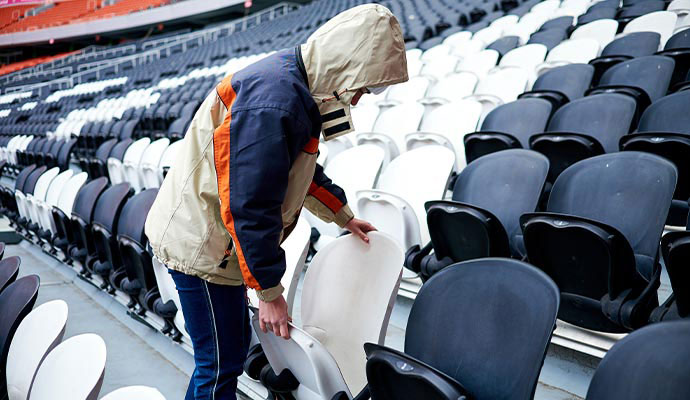 Venue preparation of ball games