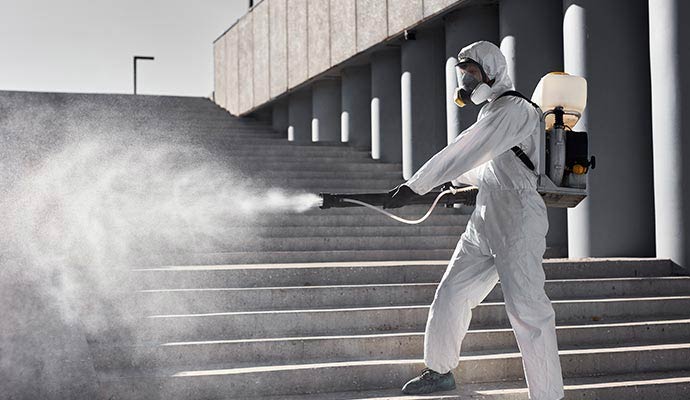 Outdoor disinfecting service