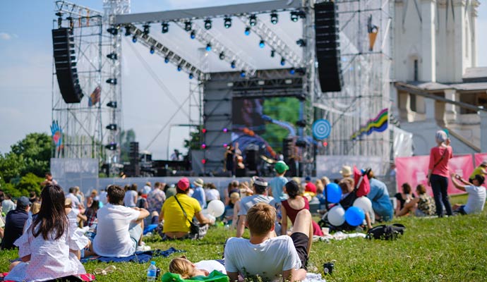 Outdoor festival event