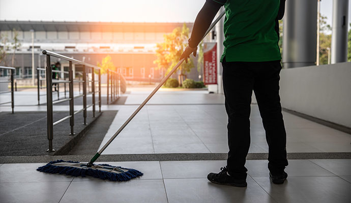 Professional commercial floor cleaning service