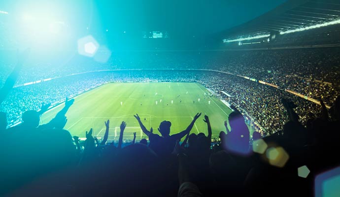 Sporting events on the stadium